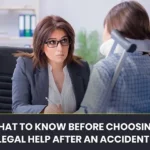 Legal consultation after an accident