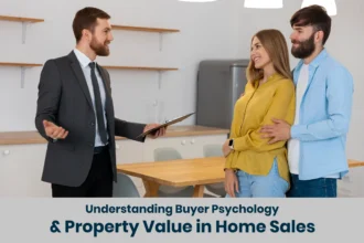 Home buyer evaluating a well presented property before purchase
