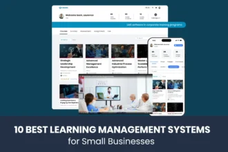 Small business LMS dashboard
