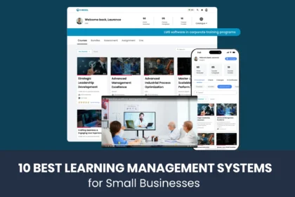 Small business LMS dashboard