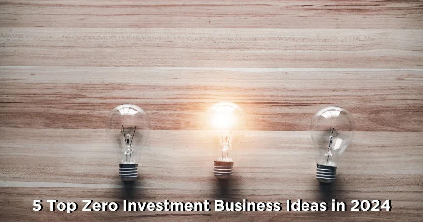 Top 5 Zero Investment Business Ideas in 2024