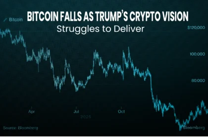Bitcoin market decline chart