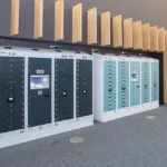 How can businesses benefit from device management lockers