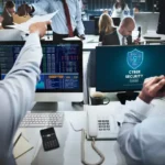 Cybersecurity team at work
