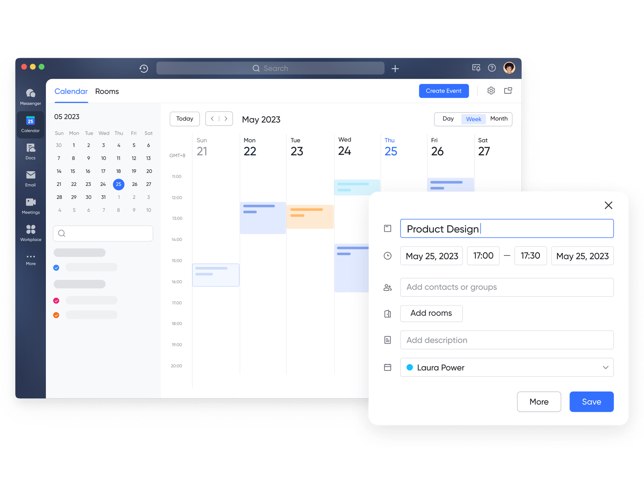 Lark Calendar syncing time across geographies