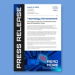 Digital tech magazine reading