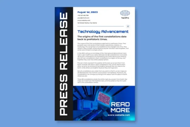 Digital tech magazine reading