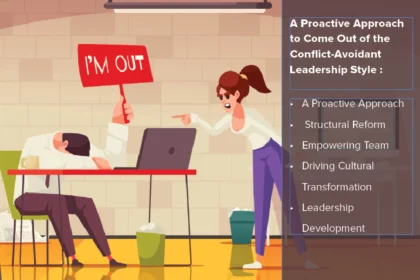 Leader resolving workplace conflict